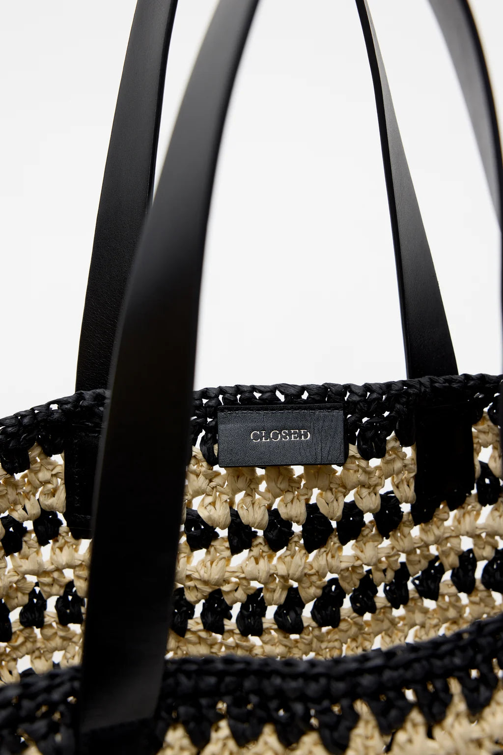 CLOSED Woven Bag - Black Handbags - Sloane Boutique