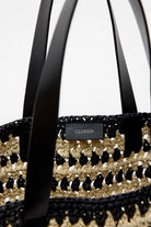 CLOSED Woven Bag - Black Handbags - Sloane Boutique