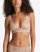Commando Double Take Lace Bralette - Beige Intimates - Sloane Boutique