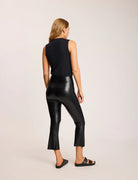 Commando Faux Leather Crop Flare - Black Sale Bottoms - Sloane Boutique