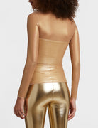 Commando Gilded Chic Mesh Long Sleeve Top - Gold Women's Tops - Sloane Boutique