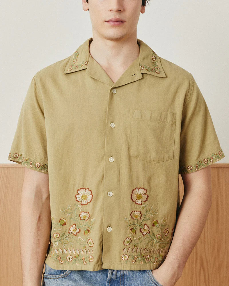 Corridor Augusta Short Sleeve - Olive Men's Tops - Sloane Boutique