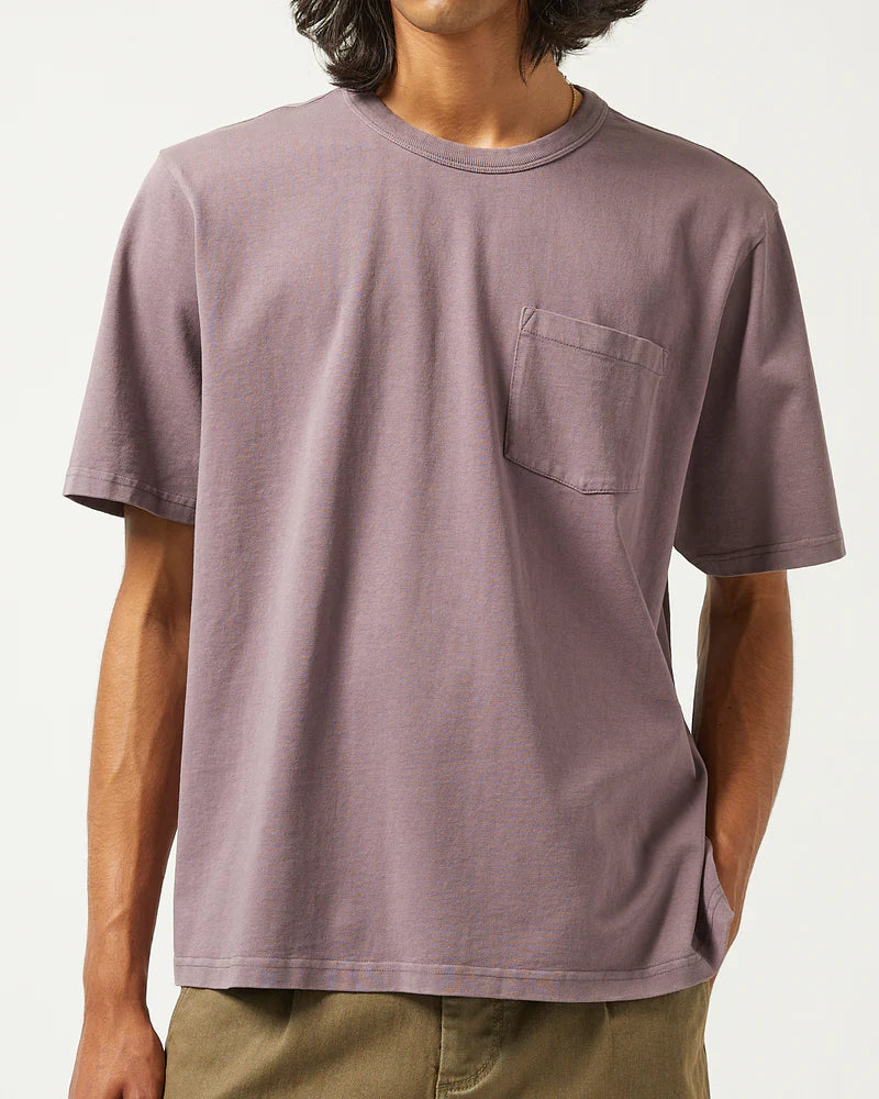 Corridor Garment Dye Tee - Violet Men's Tops - Sloane Boutique