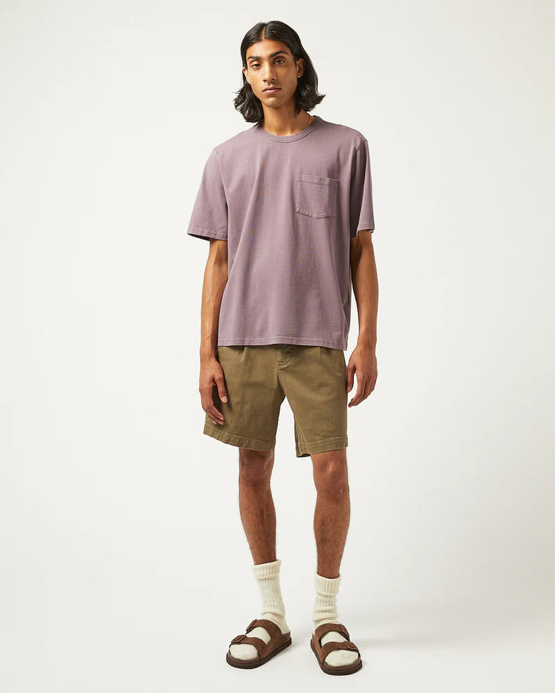 Corridor Garment Dye Tee - Violet Men's Tops - Sloane Boutique