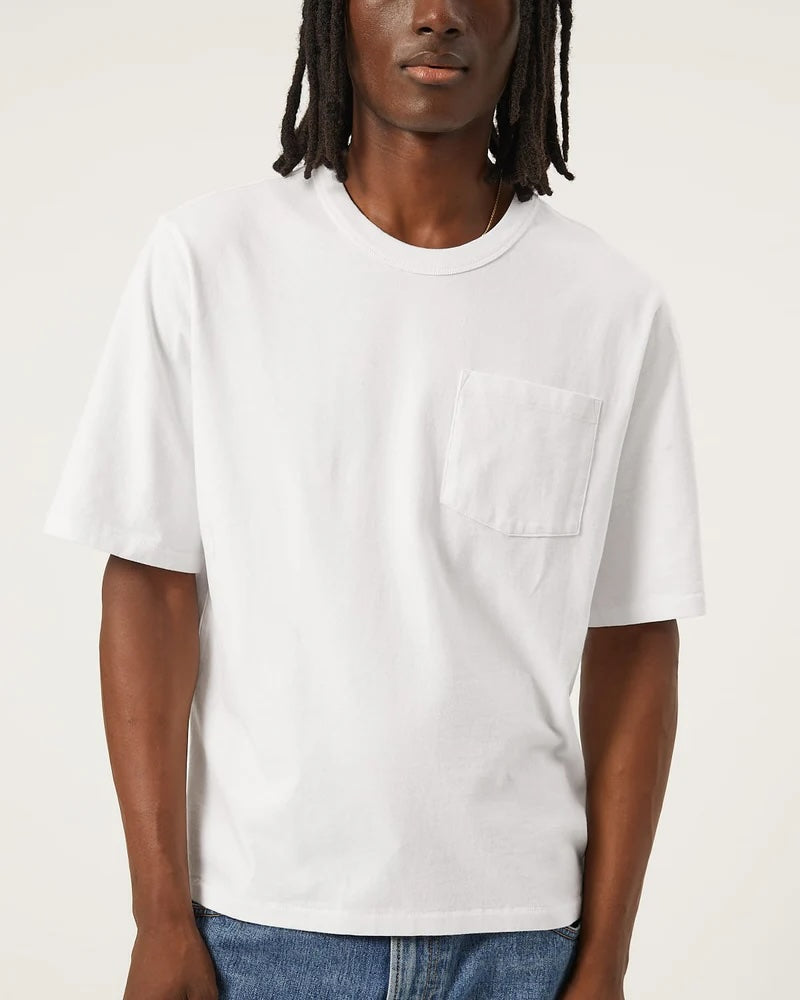 Corridor Garment Dye Tee - White Men's Tops - Sloane Boutique
