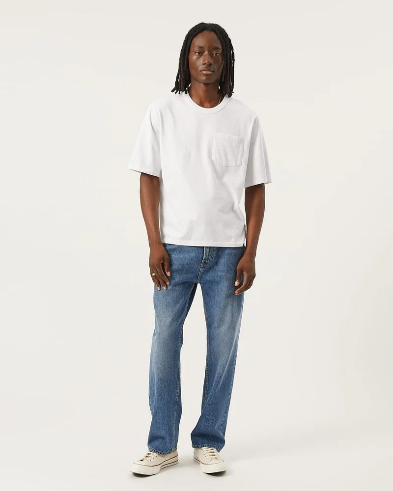 Corridor Garment Dye Tee - White Men's Tops - Sloane Boutique