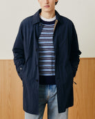 Corridor Mac Coat - Navy Outerwear - Sloane Boutique