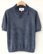 Corridor Men’s Rice Stitch Polo - Midnight Men's Tops - Sloane Boutique