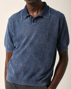 Corridor Men’s Rice Stitch Polo - Midnight Men's Tops - Sloane Boutique