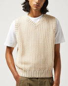 Corridor Mercerized Sweater Vest - Natural Men's Tops - Sloane Boutique