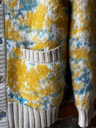 Corridor Mohair Camo Cardigan - Yellow Men's Tops - Sloane Boutique