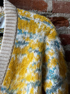 Corridor Mohair Camo Cardigan - Yellow Men's Tops - Sloane Boutique