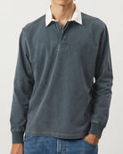 Corridor Rugby Tee LS - Navy Men's Tops - Sloane Boutique