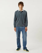 Corridor Rugby Tee LS - Navy Men's Tops - Sloane Boutique