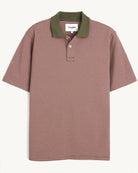Corridor Stripe Pique Polo - Pink Men's Tops - Sloane Boutique