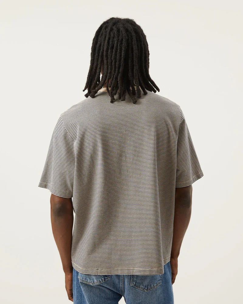 Corridor Stripe Tee - Navy Men's Tops - Sloane Boutique