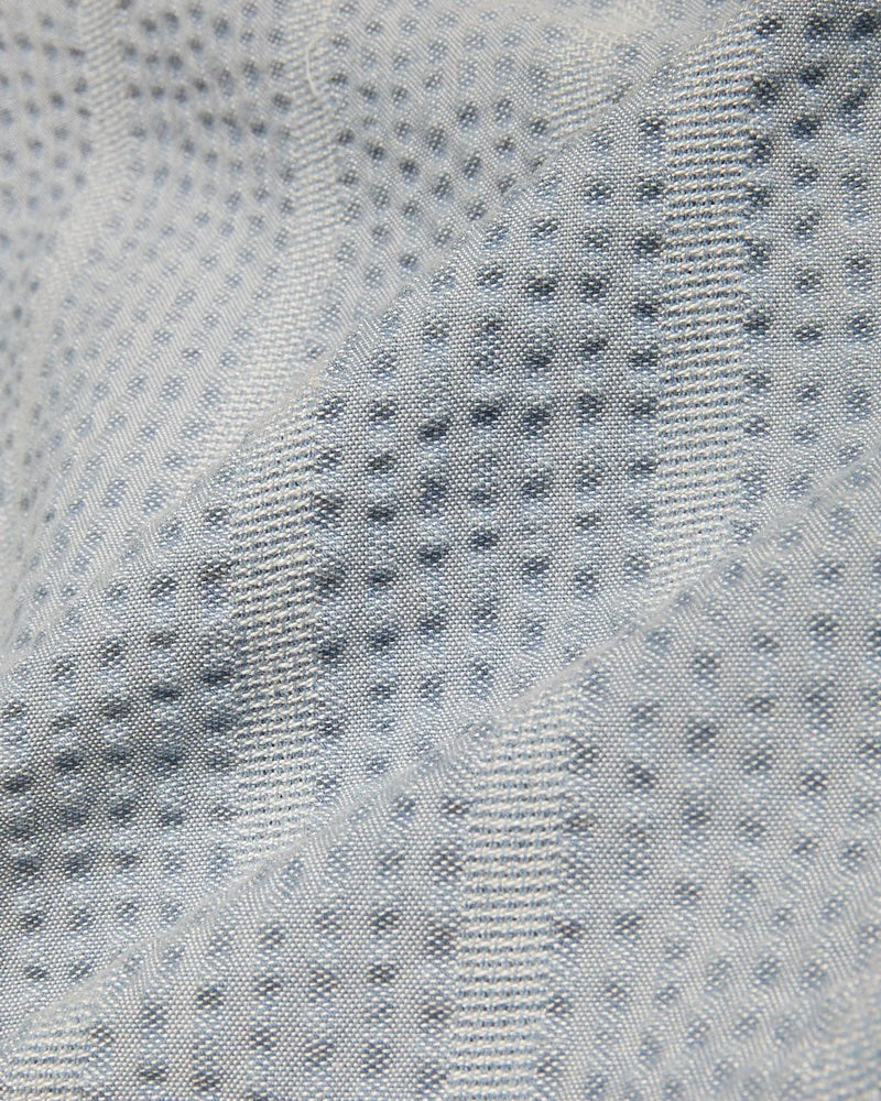 Corridor Striped Seersucker SS - Indigo Men's Tops - Sloane Boutique