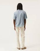 Corridor Striped Seersucker SS - Indigo Men's Tops - Sloane Boutique