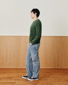 Corridor Washed Cotton Crew - Green Men's Tops - Sloane Boutique