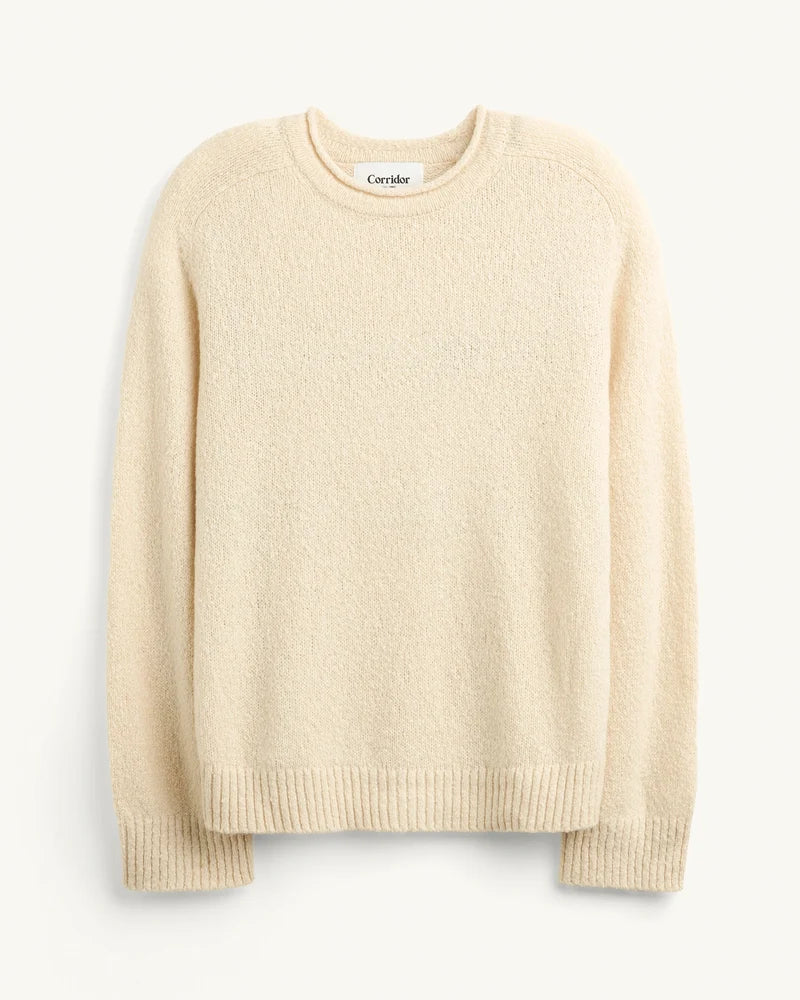 Corridor Wool Boucle Rollneck - Natural Men's Tops - Sloane Boutique