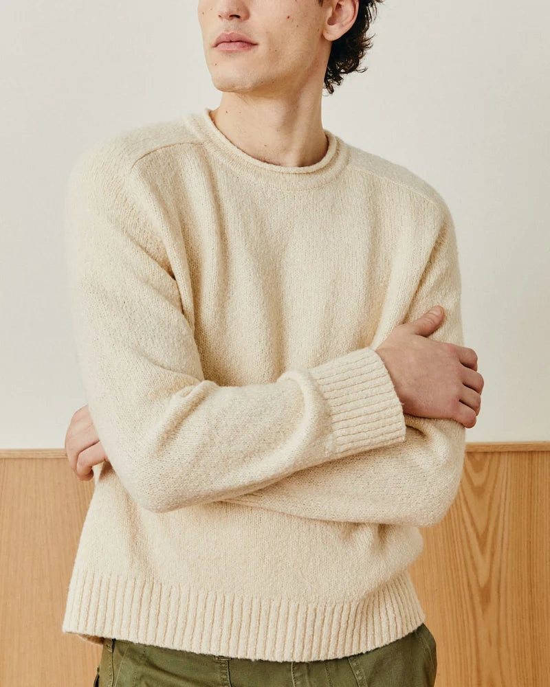 Corridor Wool Boucle Rollneck - Natural Men's Tops - Sloane Boutique