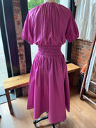 Devotion Rania Midi Dress - Fuchsia Dresses - Sloane Boutique