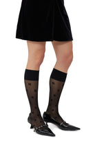 Ganni Butterfly Lace Socks - Black Accessories - Sloane Boutique