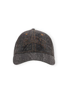 Ganni Denim Cotton Washed Cap - Washed Black Accessories - Sloane Boutique