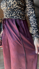 GANNI Fluid Satin Jacquard Elasticated Pants - Port Royale Women's Bottoms - Sloane Boutique