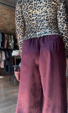 GANNI Fluid Satin Jacquard Elasticated Pants - Port Royale Women's Bottoms - Sloane Boutique