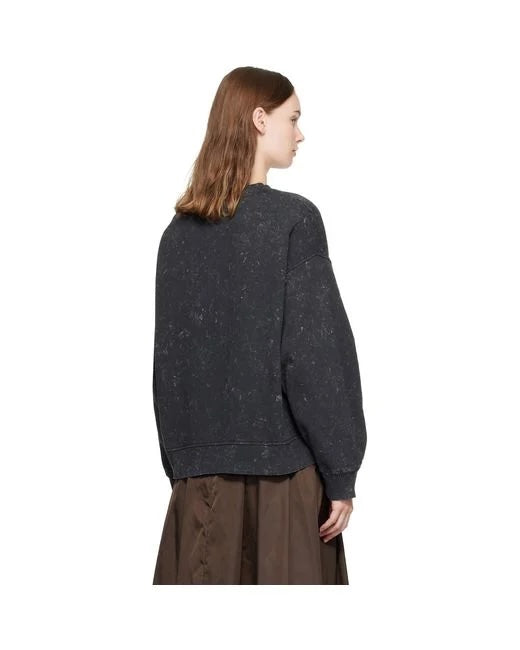 Ganni Isoli Crewneck Teddy Forest - Phantom Women's Tops - Sloane Boutique