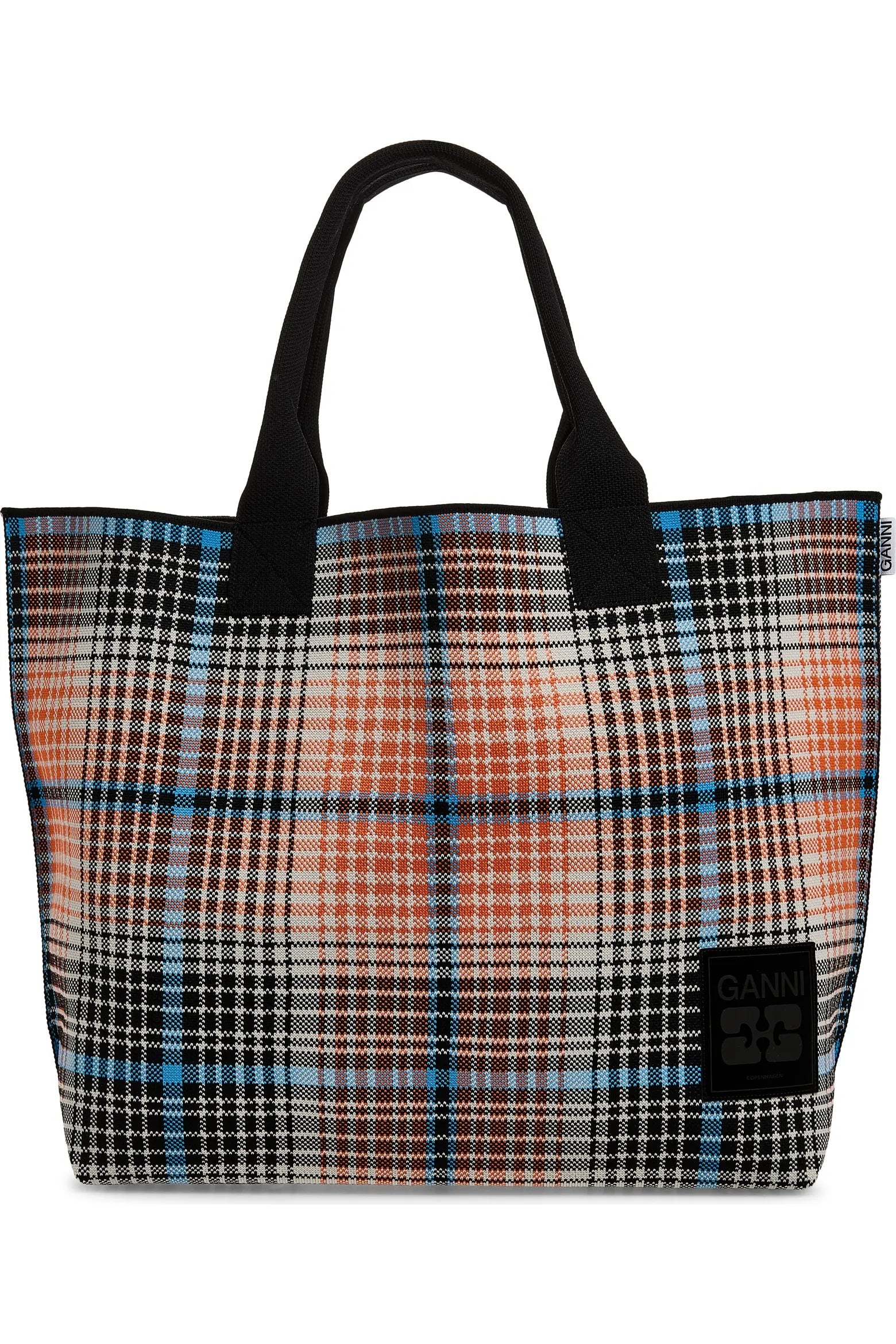 Ganni Knit Easy Shopper - Chicory Coffee Handbags - Sloane Boutique