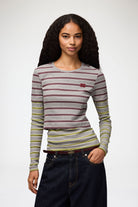 Ganni Long Sleeve Double Layer Top - Port Royale Women's Tops - Sloane Boutique