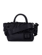 Ganni Mini Shopper Ruffle - Black Accessories - Sloane Boutique