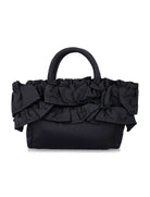 Ganni Mini Shopper Ruffle - Black Accessories - Sloane Boutique