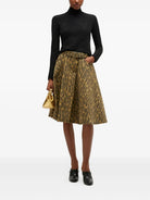 Ganni Pleated Turtleneck - Black Women's Tops - Sloane Boutique