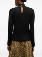 Ganni Pleated Turtleneck - Black Women's Tops - Sloane Boutique