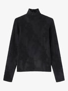 Ganni Pleated Turtleneck - Black Women's Tops - Sloane Boutique