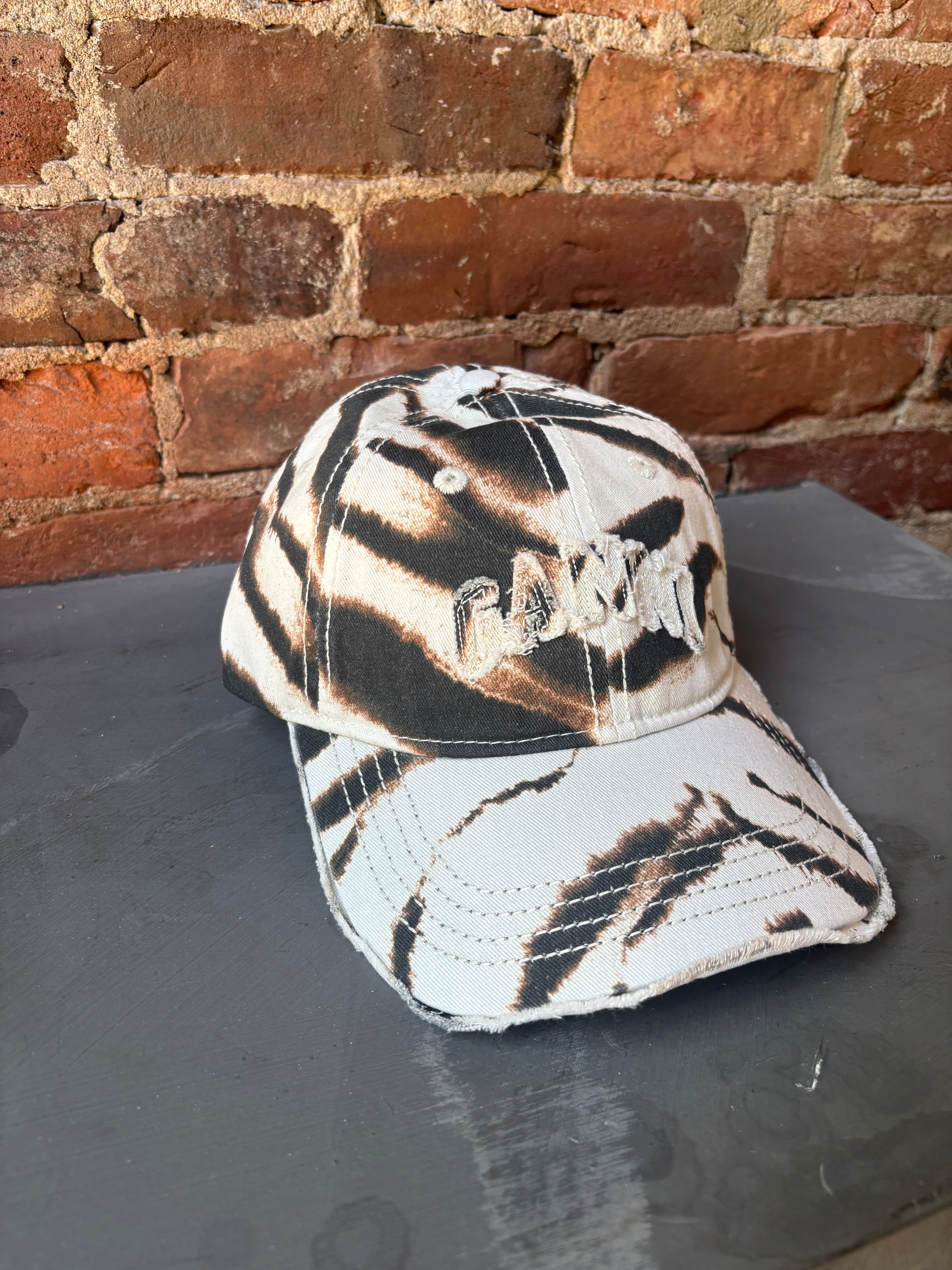GANNI Printed Washed Cotton Canvas Cap - Egret Accessories - Sloane Boutique