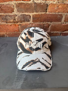 GANNI Printed Washed Cotton Canvas Cap - Egret Accessories - Sloane Boutique