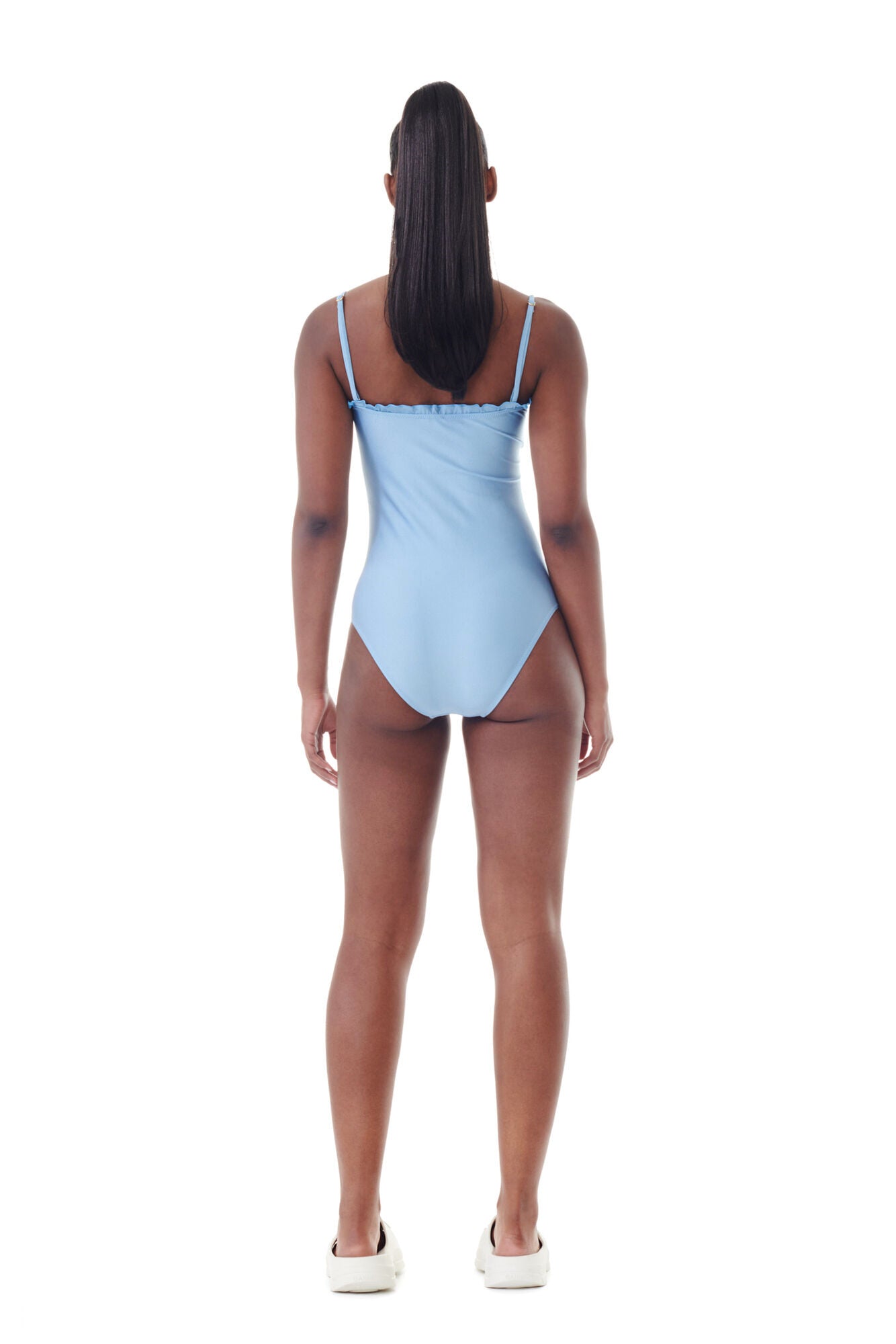 Ganni Shine Gathered Swimsuit - Glacier Lake Intimates - Sloane Boutique