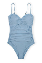Ganni Shine Gathered Swimsuit - Glacier Lake Intimates - Sloane Boutique