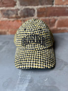 Ganni Wool Check Cap - Blazing Yellow Accessories - Sloane Boutique