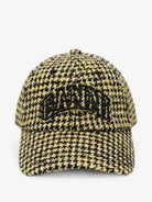 Ganni Wool Check Cap - Blazing Yellow Accessories - Sloane Boutique