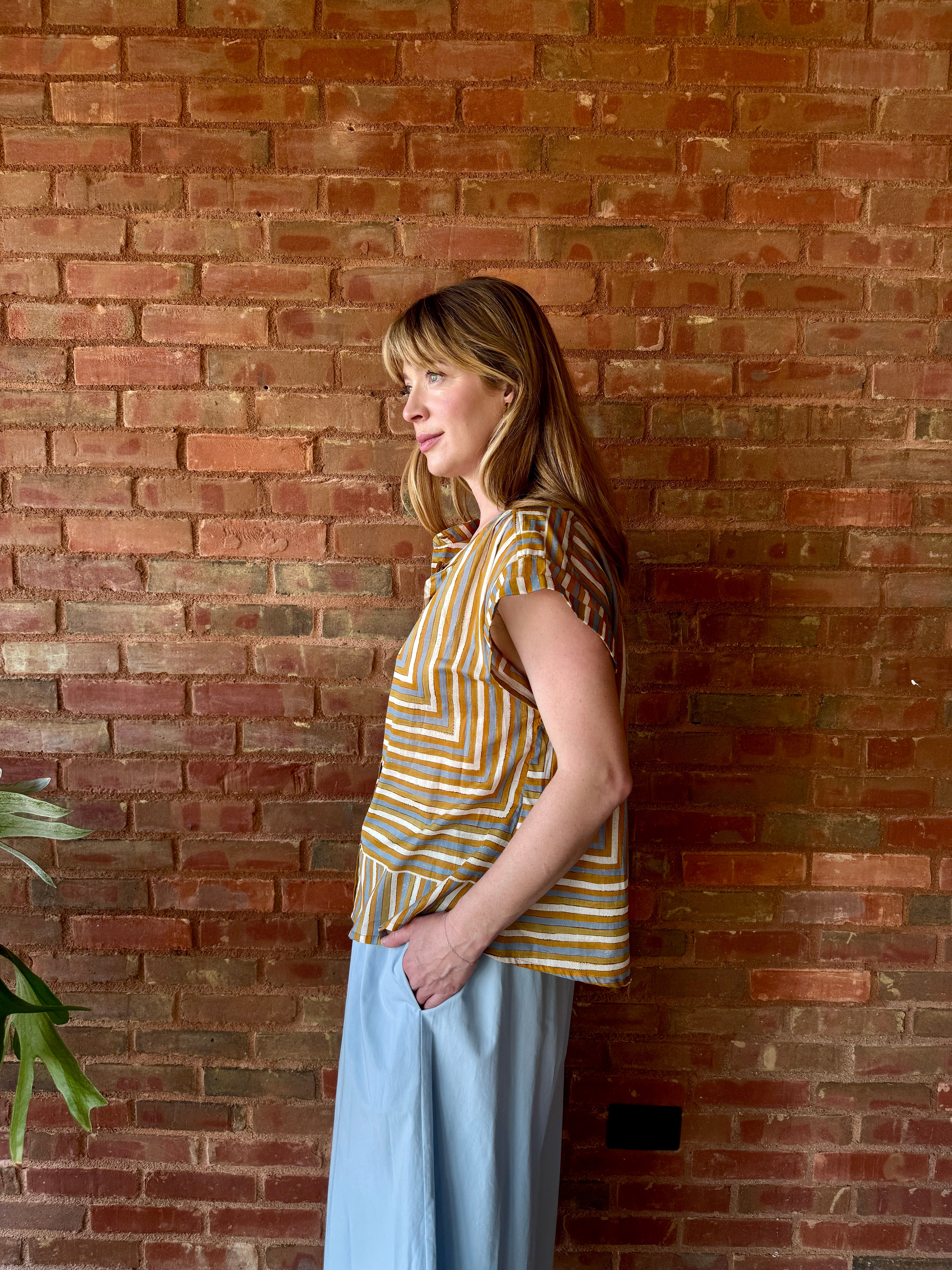 HOD Paris Amandine Shirt - Babel Caramel Women's Tops - Sloane Boutique