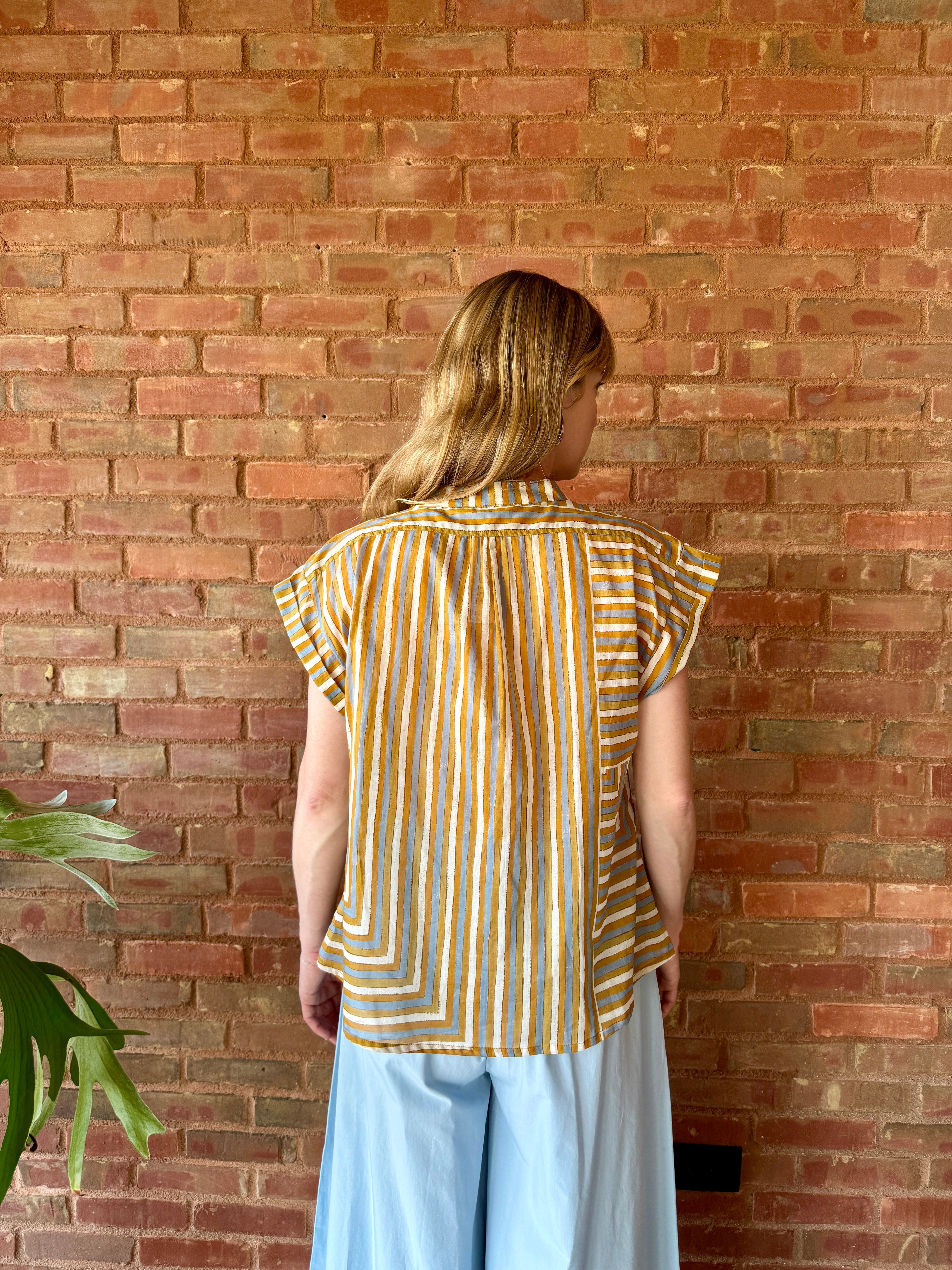 HOD Paris Amandine Shirt - Babel Caramel Women's Tops - Sloane Boutique