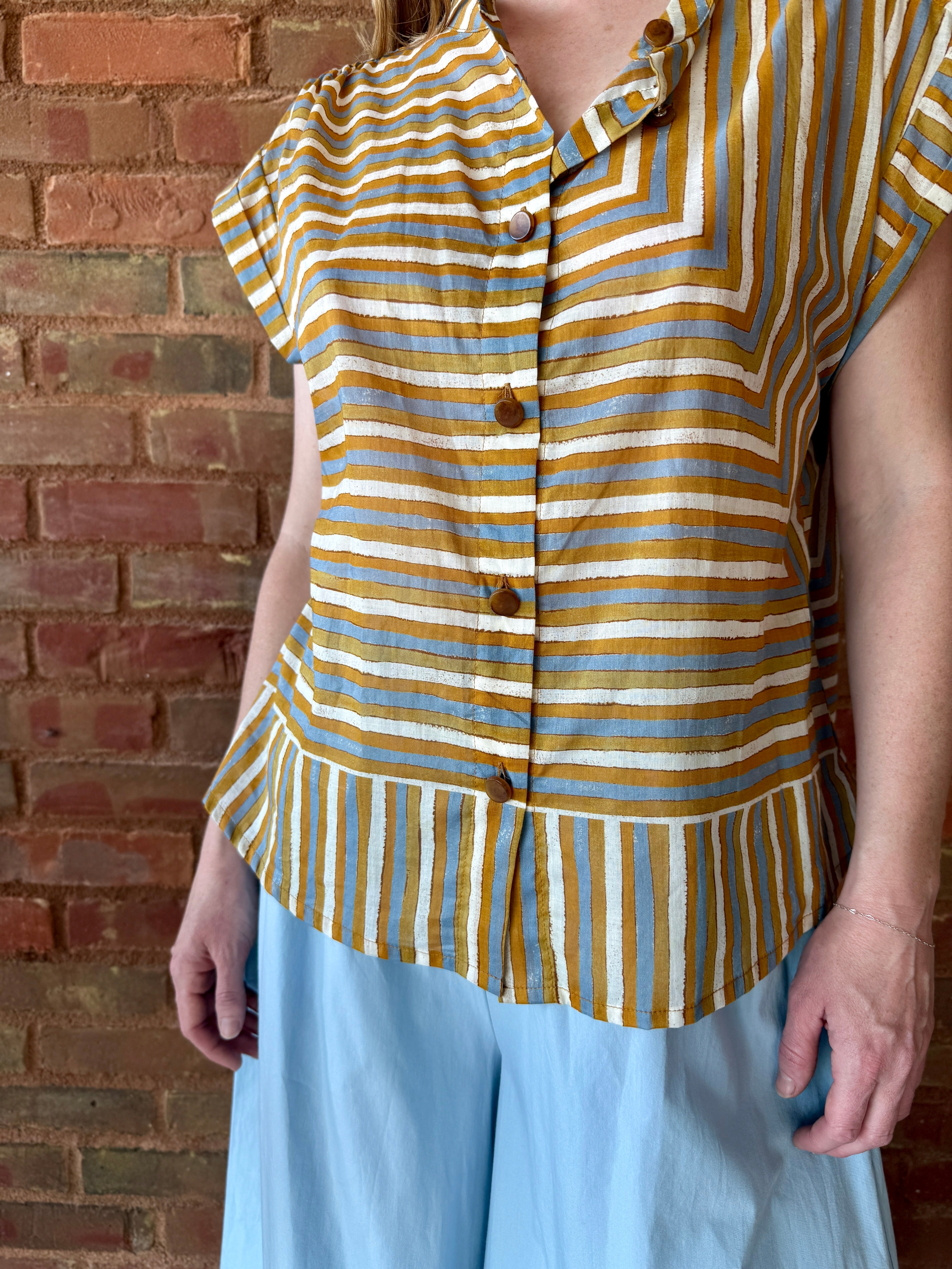 HOD Paris Amandine Shirt - Babel Caramel Women's Tops - Sloane Boutique