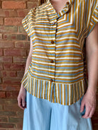 HOD Paris Amandine Shirt - Babel Caramel Women's Tops - Sloane Boutique