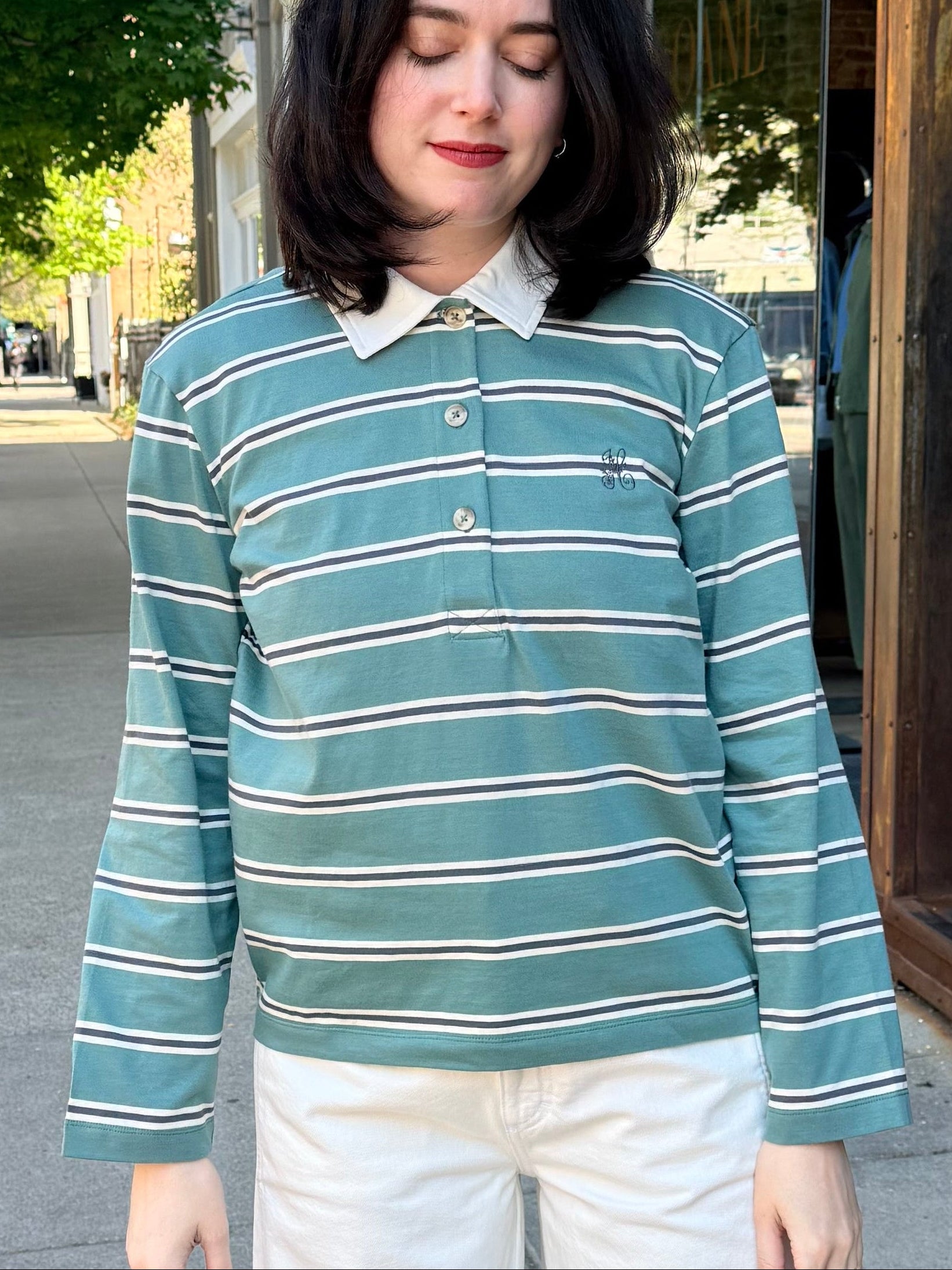 HOD Paris Angela Polo - Hunter Green Women's Tops - Sloane Boutique