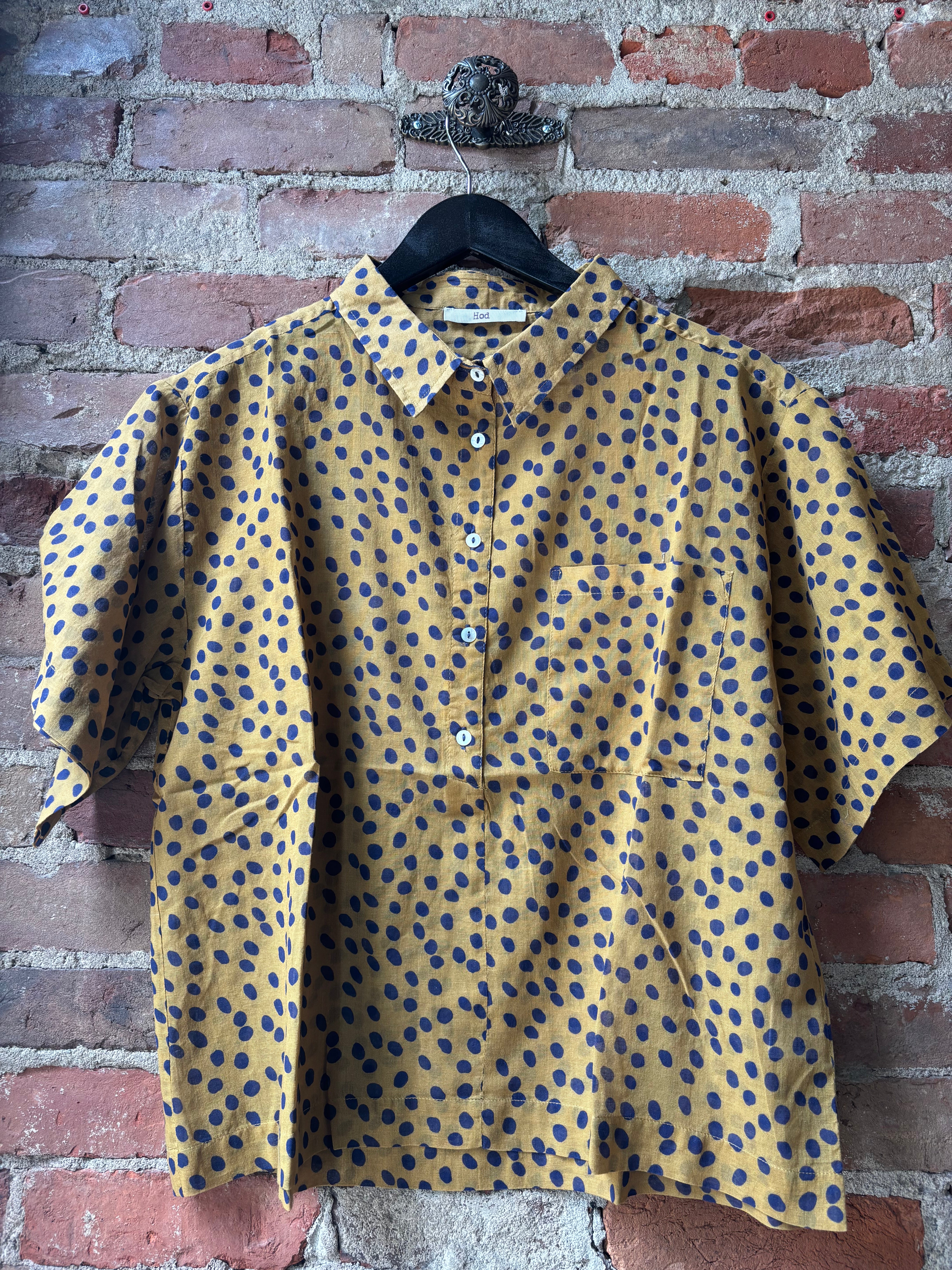 HOD Paris Caroline Shirt - Polka Honey Women's Tops - Sloane Boutique